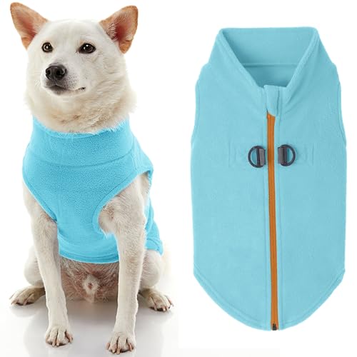 Gooby Zip Up Fleece-Weste für kleine Hunde von GOOBY