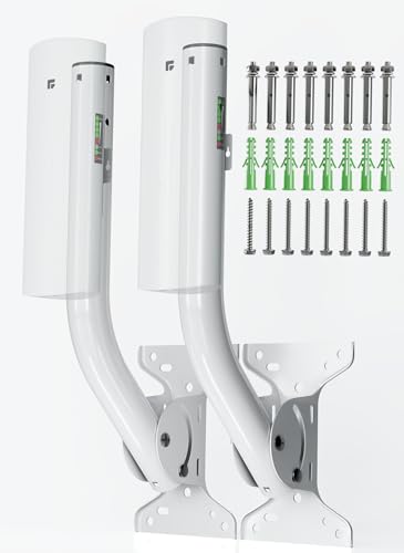 Universal Antennenhalterung 2er Pack Heavy Duty Reversible J-Pole Wand-/Masthalterung für Außenantennen Wireless Bridge Point to Point WiFi Extender Starlink Wetterfest (UB-AM) (GS-1155NY) von GOOD STORY