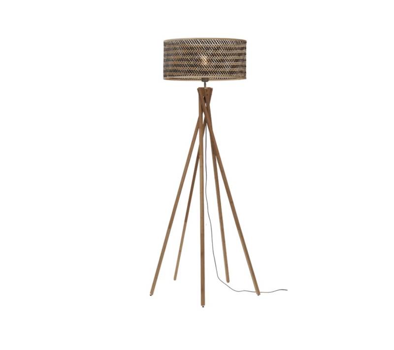 GOOD&MOJO Stehlampe Stehlampe Java 5-Fuß 50x22 Natur/Schwarz von GOOD&MOJO