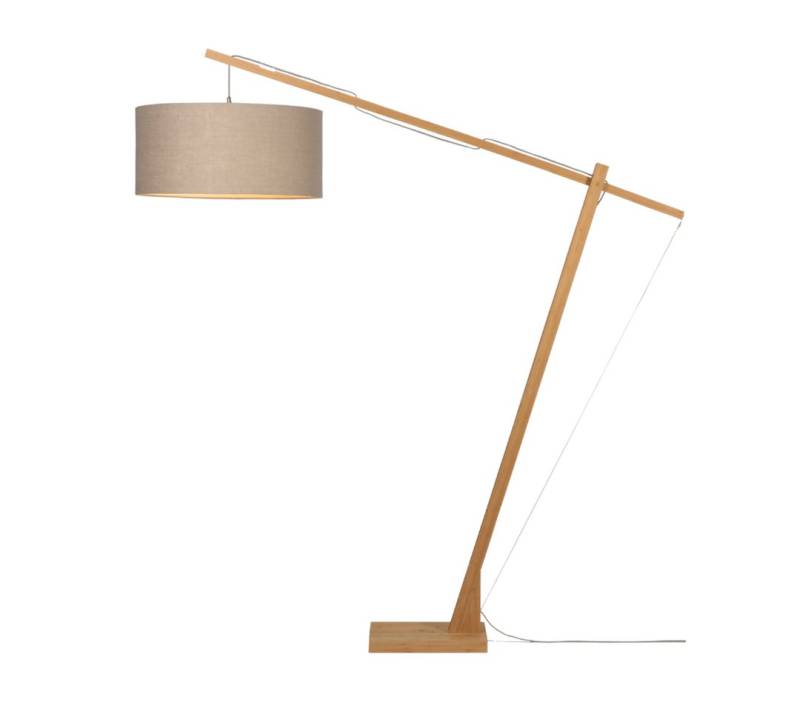 GOOD&MOJO Stehlampe Stehlampe Montblanc Bambus 60x30 Dunkler Leinen von GOOD&MOJO