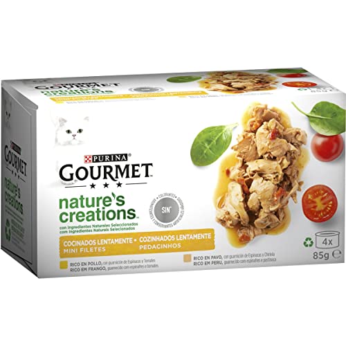 GOURMET Nature's Creations Katzenfutter Nassfutter mit Huhn und Truthahn, 4 Dosen, 85 g GOURMET Nature's Creations Katzenfutter Nassfutter mit Huhn und Truthahn, 4 Dosen, 85 g von GOOD4YOU