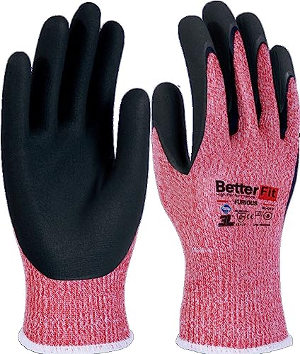 Schnittschutzhandschuh, M08, 3 l, Glasfaser/Nitril Foam, Rosa Be von GOOD4YOU