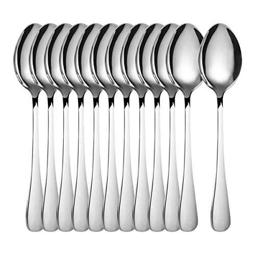 Teelöffel Kaffeelöffel Kleine Löffel 12 Stück, Edelstahl Besteck Set 12 Personen, GrößE 5.5 inch (13.9 cm) von GOODFEER