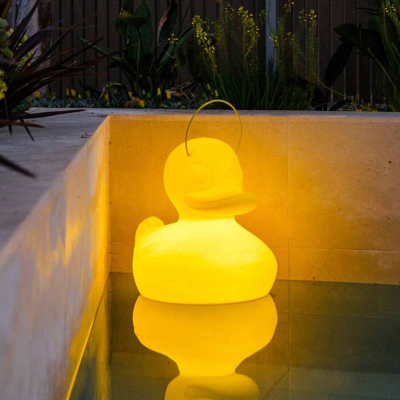 LED-Designleuchte DUCK-DUCK XL für außen in Gelb von Goodnight Light