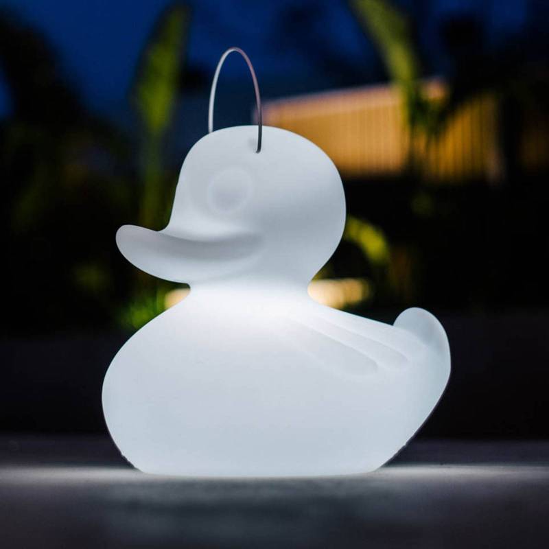 LED-Designleuchte DUCK-DUCK XL für außen in Weiß von Goodnight Light