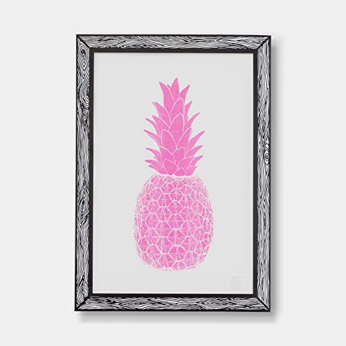 Poster Ananas Fluo Rosa A3 21 x 29 - Gedruckt auf Papier 250 g - Wandposter - gerahmter Kunstdruck - Bilder für Wohnzimmer - Dekorative Poster - von GOODNIGHT LIGHT