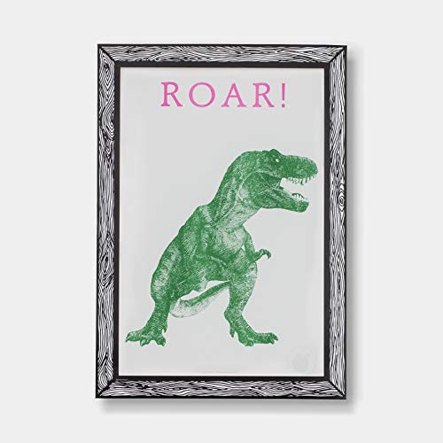 GOODNIGHT LIGHT Grüner Dinosaurier-Poster Roar A3 21x29 - Gedruckt auf Papier 250 g - Wandposter - Rahmenfolien - Bilder für Wohnzimmer - Dekorative Poster von GOODNIGHT LIGHT