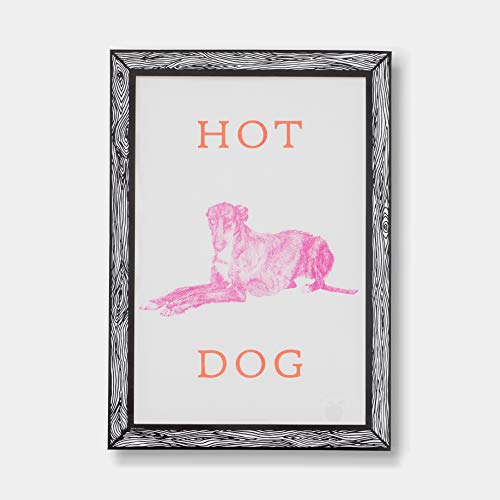 Hot Dog A3 Poster 21 x 29 - Papier gedruckt 250 g - Wandposter - gerahmter Kunstdruck - Wohnzimmer Dekorative Poster - von GOODNIGHT LIGHT