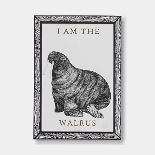 GOODNIGHT LIGHT Poster i Am The Walrus A3 21x29 - Gedruckt auf Papier 250 g - Wandposter - gerahmter Kunstdruck - Wohnzimmer Dekorative Poster (TPWALRUS) von GOODNIGHT LIGHT