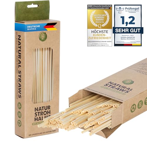 100 Stück BiO Weizen Strohhalme wiederverwendbar Umweltreundliche Trinkhalme Set 100 Stück BiO Weizen Strohhalme wiederverwendbar Umweltreundliche Trinkhalme Set von GOODS+GADGETS