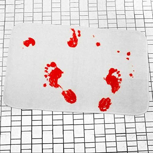 GOODS+GADGETS Blut Badteppich Blutbad Badematte Horror Badmatte Duschvorleger Gruseliger Dusch-Teppich für WC & Bad von GOODS+GADGETS