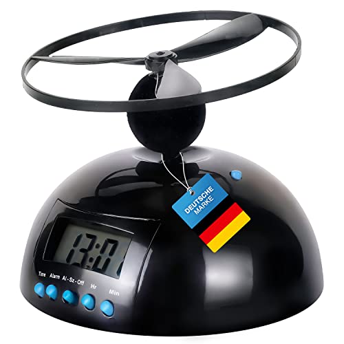 GOODS+GADGETS Fliegender UFO Wecker mit Hubschrauber Propeller Digitaler Alarmwecker Helikopter GOODS+GADGETS Fliegender UFO Wecker mit Hubschrauber Propeller Digitaler Alarmwecker Helikopter von GOODS+GADGETS