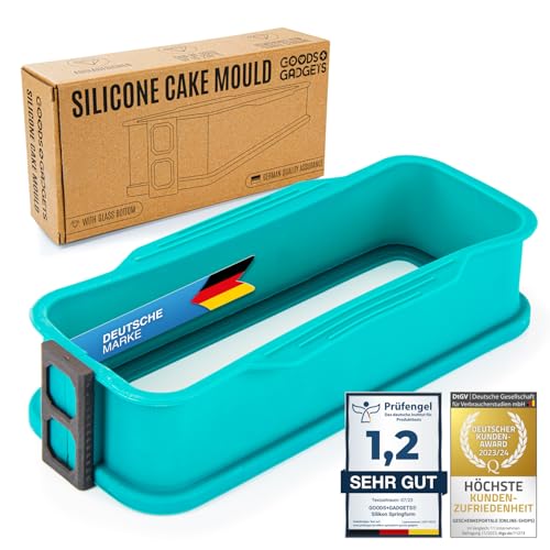GOODS+GADGETS Silikon Springform Antihaftbeschichtete Kuchen Backform (Kastenform) von GOODS+GADGETS