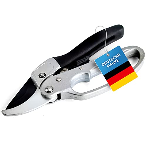 Universal Gartenschere Rosenschere mit geschmiedeter Klinge; Blumenschere aus rostfreiem Edelstahl von GOODS+GADGETS