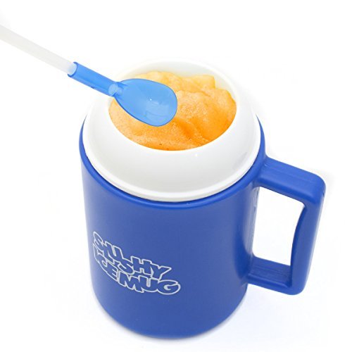 GOODS+GADGETS Original Slushy Mug - Slush-Becher mit Löffel und Trink-Strohhalm; Slushy-Eis-Maker Magic Slush Maker Freeze Becher für Wassereis in Sekunden von GOODS+GADGETS