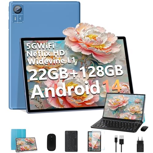 GOODTEL Tablet 11 Zoll Android 15, ausgestattet mit 16(8+8) GB RAM + 256 GB ROM, WiFi 6, BT 5.0, 10000 mAh, 13+5 MP, Auflösung 2176 * 1600,unterstützt SD-Karten, mit Eva-Schutzhülle (Rot) von GOODTEL