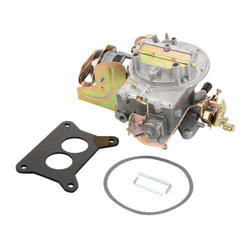 GOOFIT 2 Barrel Carburetor Carb Ersatz für 289 302 351 Mustang Jeep Motor A800 F100 F250 F350 F360 Motorcraft 2100 2150 mit Elektrodämpfer von GOOFIT