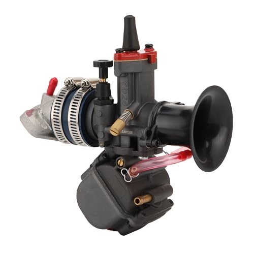 GOOFIT 28mm Vergaser Motorrad Dual-Stack-Vergaser Replacement for YD-MJN28 MSX125cc ATV Dirt Pit Bike Go Kart von GOOFIT