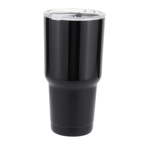 GOOFIT 30oz Doppelwand Wasser Kaffee Vakuum Isolierte Edelstahl Tumbler Reise Becher Mit Deckel FüR Kalte Und HeißE GeträNke Schwarz von GOOFIT