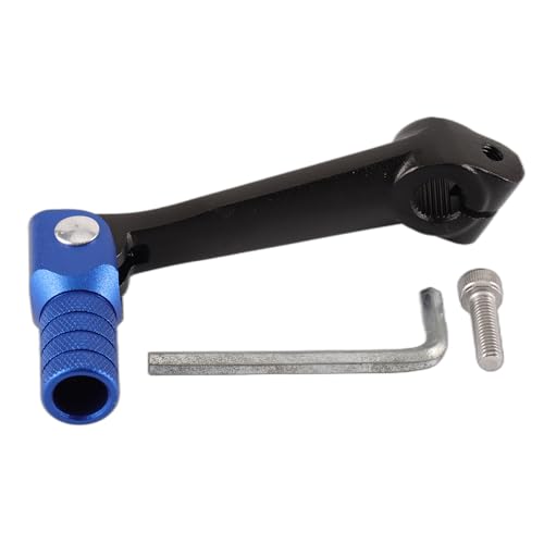 GOOFIT Blau Schwarz CNC Universal Motorbike Hebel Schalthebel Aluminum Folding Gear with Tools Ersatz für T4 TGR MX6 M4 Most Dirt PitBikes ATV UTV von GOOFIT