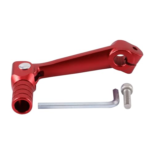 GOOFIT Rot CNC Universal Motorbike Hebel Schalthebel Aluminum Folding Gear with Tools Ersatz für T4 TGR MX6 M4 Most Dirt PitBikes ATV UTV von GOOFIT