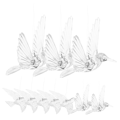 GOOHOCHY 10stücke Acryl Hummingbird Ornament Transparente Schillernde Pendants Für Hochzeiten Und Garten Dekoration Und Verschiedenen Designs GOOHOCHY 10stücke Acryl Hummingbird Ornament Transparente Schillernde Pendants Für Hochzeiten Und Garten Dekoration Und Verschiedenen Designs von GOOHOCHY