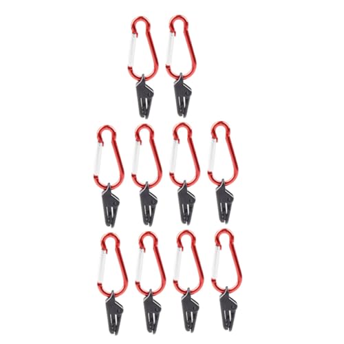 GOOHOCHY 10 Stück Teiliges Winddichte Zelt und Planenclips Karabiner Kleine Leichte Befestigungsklemmen für Outdoor Camping Wandern Angeln und Reisen GOOHOCHY 10 Stück Teiliges Winddichte Zelt und Planenclips Karabiner Kleine Leichte Befestigungsklemmen für Outdoor Camping Wandern Angeln und Reisen von GOOHOCHY