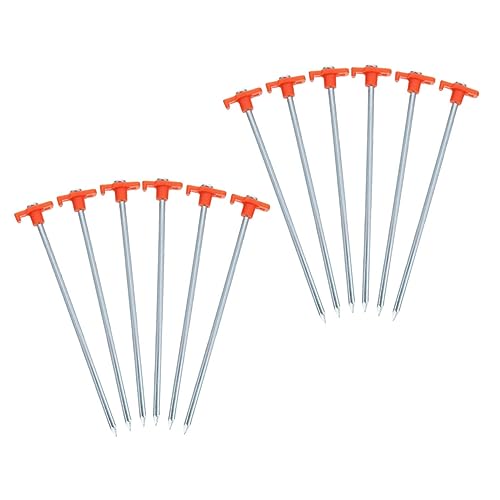 GOOHOCHY 12 Stück Teiliges Robuste Zelt heringe aus Metall Lang mit Verdickter Spitze für Outdoor Camping Windfeste Bodenanker für Harte Böden für Zelte Pavillons und Strandwind GOOHOCHY 12 Stück Teiliges Robuste Zelt heringe aus Metall Lang mit Verdickter Spitze für Outdoor Camping Windfeste Bodenanker für Harte Böden für Zelte Pavillons und Strandwind von GOOHOCHY