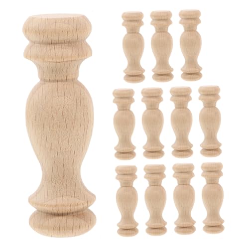 GOOHOCHY 12stücke Holz-endstück-ornamente Zaunpfosten-endstücke Römische Säulenfigurensockel Dekorationen Aus Unbehandeltem Holz Gardinenstangen-endstücke Beige GOOHOCHY 12stücke Holz-endstück-ornamente Zaunpfosten-endstücke Römische Säulenfigurensockel Dekorationen Aus Unbehandeltem Holz Gardinenstangen-endstücke Beige von GOOHOCHY
