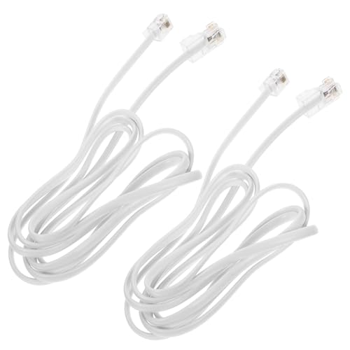 GOOHOCHY 2 Stück Adapter Telefon zu Ethernet Stabile Verbindung für Analoge Faxgeräte Einfache Plug Play Nutzung Hohe Übertragungsgeschwindigkeit von GOOHOCHY