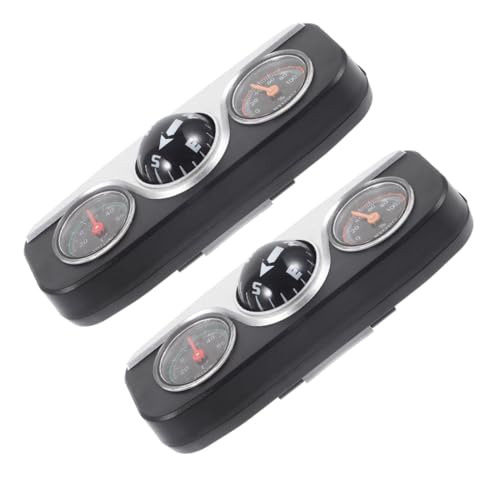 GOOHOCHY 2 Stück Auto Armaturenbrett Kompass Thermometer Hygrometer aus Abs Großes Navigationsinstrument Dekoratives Fahrzeugzubehör Einfache Montage Vielseitiges Dashboard Ornament GOOHOCHY 2 Stück Auto Armaturenbrett Kompass Thermometer Hygrometer aus Abs Großes Navigationsinstrument Dekoratives Fahrzeugzubehör Einfache Montage Vielseitiges Dashboard Ornament von GOOHOCHY