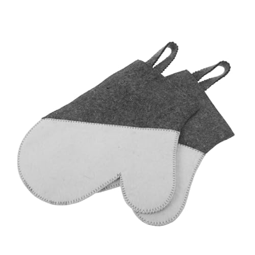 GOOHOCHY 2 Stück Dicke Filz Saunahandschuhe für Erwachsene Wasserabsorbierend Hitzeisolierend Langlebig Genäht für Sauna Dampfbad Spa und Entspannende Wellnessanwendungen GOOHOCHY 2 Stück Dicke Filz Saunahandschuhe für Erwachsene Wasserabsorbierend Hitzeisolierend Langlebig Genäht für Sauna Dampfbad Spa und Entspannende Wellnessanwendungen von GOOHOCHY