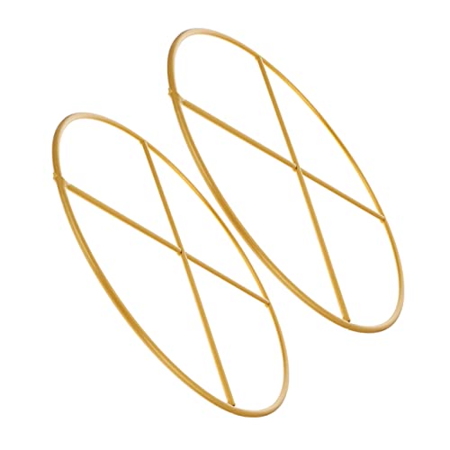 GOOHOCHY 2 Stück -Material Erwachsene Traumfängerkreis Herstellung Reifen Traumfängerringe Bastelringe schmiedeeiserne Ringe Metallringe für Handwerk Eisen Golden von GOOHOCHY