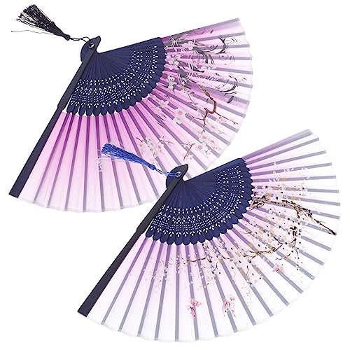 GOOHOCHY 2 Stück Teiliges Japanischer Fächer Handlich mit Quasten Chinesischer Stil Handfächer Vintage Design Leicht Tragbar für Sommer Kühlung Tanz Foto Requisiten GOOHOCHY 2 Stück Teiliges Japanischer Fächer Handlich mit Quasten Chinesischer Stil Handfächer Vintage Design Leicht Tragbar für Sommer Kühlung Tanz Foto Requisiten von GOOHOCHY