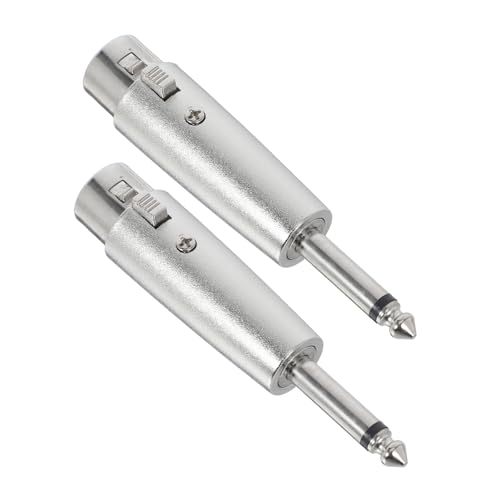 GOOHOCHY 2 Stück Xlr Adapter Robustes Metallgehäuse für Stabile Signalübertragung für Studio Bühne und Live Streaming GOOHOCHY 2 Stück Xlr Adapter Robustes Metallgehäuse für Stabile Signalübertragung für Studio Bühne und Live Streaming von GOOHOCHY