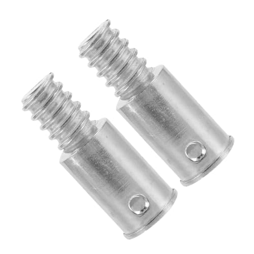 GOOHOCHY Gewindespitzen Für Besenstiele 2 Stück Adapter Aus Metall Endstücke Für Verlängerungsstangen von GOOHOCHY