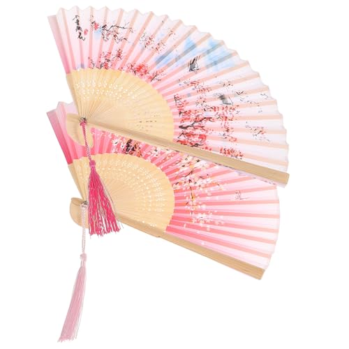 GOOHOCHY 2stücke Chinesischer Faltfächer Stilvoller Hand Fan Foto Prop Tanzen Fan Für Decor Faltfächer Leicht Zu Tragen GOOHOCHY 2stücke Chinesischer Faltfächer Stilvoller Hand Fan Foto Prop Tanzen Fan Für Decor Faltfächer Leicht Zu Tragen von GOOHOCHY