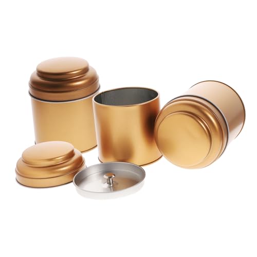 GOOHOCHY 3 Stück Aromatherapie-wachs Dose Kerzengläser Masse Kanister Mit Luftdichten Deckeln Große Kerzengläser Luftdichte Kaffeedose Kerzenherstellung Kit Kekse Dose Zinn Golden Weißblech GOOHOCHY 3 Stück Aromatherapie-wachs Dose Kerzengläser Masse Kanister Mit Luftdichten Deckeln Große Kerzengläser Luftdichte Kaffeedose Kerzenherstellung Kit Kekse Dose Zinn Golden Weißblech von GOOHOCHY