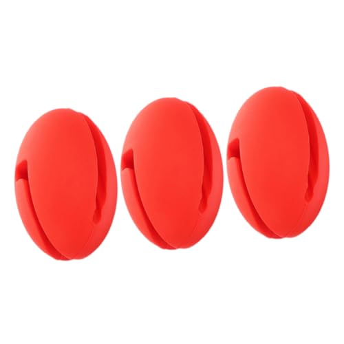 GOOHOCHY 3 Stück Thermometer Clip Halter für Töpfe Flexible Temperaturfühler Halterung Rot Geeignet für Präzise Grill und Kochmessungen Einfach zu Reinigen und Stabil für Töpfe von GOOHOCHY