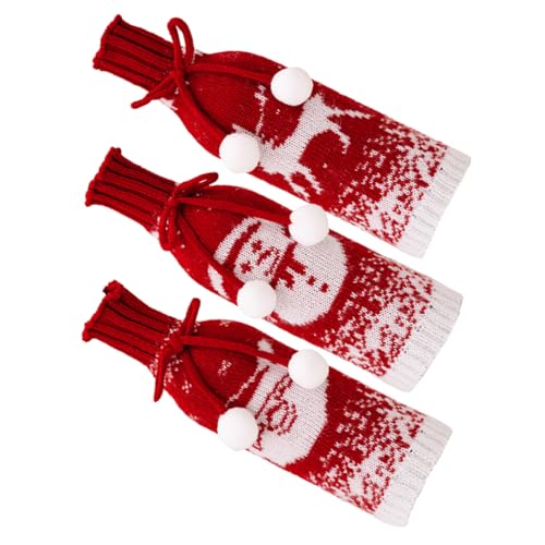 GOOHOCHY 3 Stück Weihnachten Weinflaschenabdeckung Ornamente Weihnachtsweinhüllen groß weihnachtsmotiv weihnachtsessen Flaschenhüllen Weihnachtsfeier Requisiten Polyester GOOHOCHY 3 Stück Weihnachten Weinflaschenabdeckung Ornamente Weihnachtsweinhüllen groß weihnachtsmotiv weihnachtsessen Flaschenhüllen Weihnachtsfeier Requisiten Polyester von GOOHOCHY