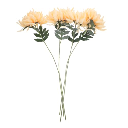 GOOHOCHY 4 Stück Künstliche Afrikanische Blumen Gefälschte Gerbera-gänseblümchen-stängel Künstliche Blumen Gänseblümchen-Picks Dekorationen Braut Seidenblume Akazie von GOOHOCHY