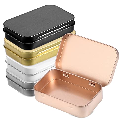 GOOHOCHY 5 Stück Metallbox mit Deckel Kleine Aufbewahrungsbox aus für Süßigkeiten und Kleinigkeiten Antidust Tragbar und Leicht Silber Champagner und Gold GOOHOCHY 5 Stück Metallbox mit Deckel Kleine Aufbewahrungsbox aus für Süßigkeiten und Kleinigkeiten Antidust Tragbar und Leicht Silber Champagner und Gold von GOOHOCHY