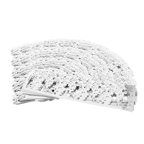 GOOHOCHY Weihnachtslampenschirm Aus Papier 50 Stück Silberne Kerzenhüllen Zylindrische Lampenabdeckungen Dekorative Lampengehäuse Für Tischlampe von GOOHOCHY