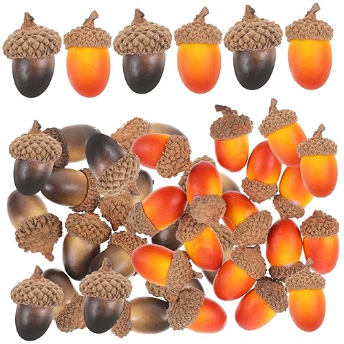 GOOHOCHY 50 Stück Teiliges Künstliche Eicheln Realistische Simulation Langlebig und Formstabil Gelb Schwarz Gemischt Dekorativ für Weihnachten Tisch und DIY Bastelprojekte GOOHOCHY 50 Stück Teiliges Künstliche Eicheln Realistische Simulation Langlebig und Formstabil Gelb Schwarz Gemischt Dekorativ für Weihnachten Tisch und DIY Bastelprojekte von GOOHOCHY