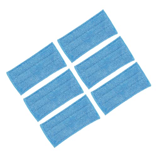 GOOHOCHY 6 Stück Mikrofaser Wischmopp Ersatzpads Teiliges Waschbar und Saugfähig für Fliesen Langlebig und Wiederverwendbare Mop Pads von GOOHOCHY