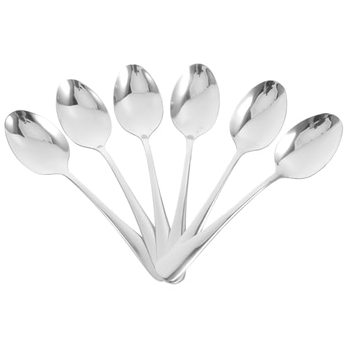 GOOHOCHY 6 Stück Teiliges Edelstahl Esslöffel Große Form Langlebig Vielseitig für Familie Dinner Glatte Oberfläche Einfach zu Reinigen GOOHOCHY 6 Stück Teiliges Edelstahl Esslöffel Große Form Langlebig Vielseitig für Familie Dinner Glatte Oberfläche Einfach zu Reinigen von GOOHOCHY