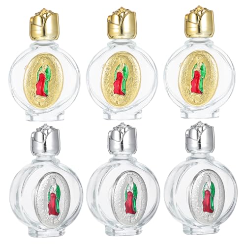 GOOHOCHY 6stücke Weihwasserflaschen Aus Glas Geprägte Katholische Religiöse Behälter Zur Kommunion Als Gastgeschenk Dekorationsartikel Für Reisen Büro Oder Zuhause GOOHOCHY 6stücke Weihwasserflaschen Aus Glas Geprägte Katholische Religiöse Behälter Zur Kommunion Als Gastgeschenk Dekorationsartikel Für Reisen Büro Oder Zuhause von GOOHOCHY