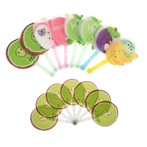 GOOHOCHY 8 Stück Teiliges Faltbares Fächer mit Fruchtigem Design Dekorativer Handheld Fächer für Frauen und Mädchen zum Kühlen Stilvolle Verzierung von GOOHOCHY