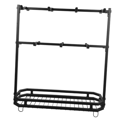 GOOHOCHY Becherhalter Kaffeetassenhalterwand Montiert Kaffeeständer Kaffeetasse Rack Kaffeetassen-organizer Aufbewahrung Von Teetassen Tassenständer Für Die Theke Tassenregal Schwarz von GOOHOCHY
