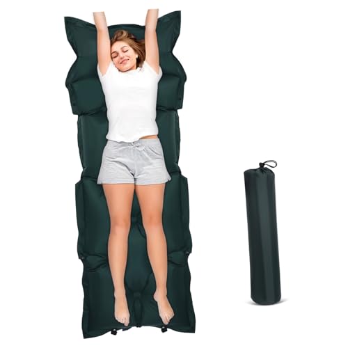 GOOHOCHY Camping Schlafmatte Selbstaufblasend Leichte und Tragbare Luftmatratze für Outdoor Aktivitäten Hautfreundliche Oberfläche für Camping und Wandern von GOOHOCHY